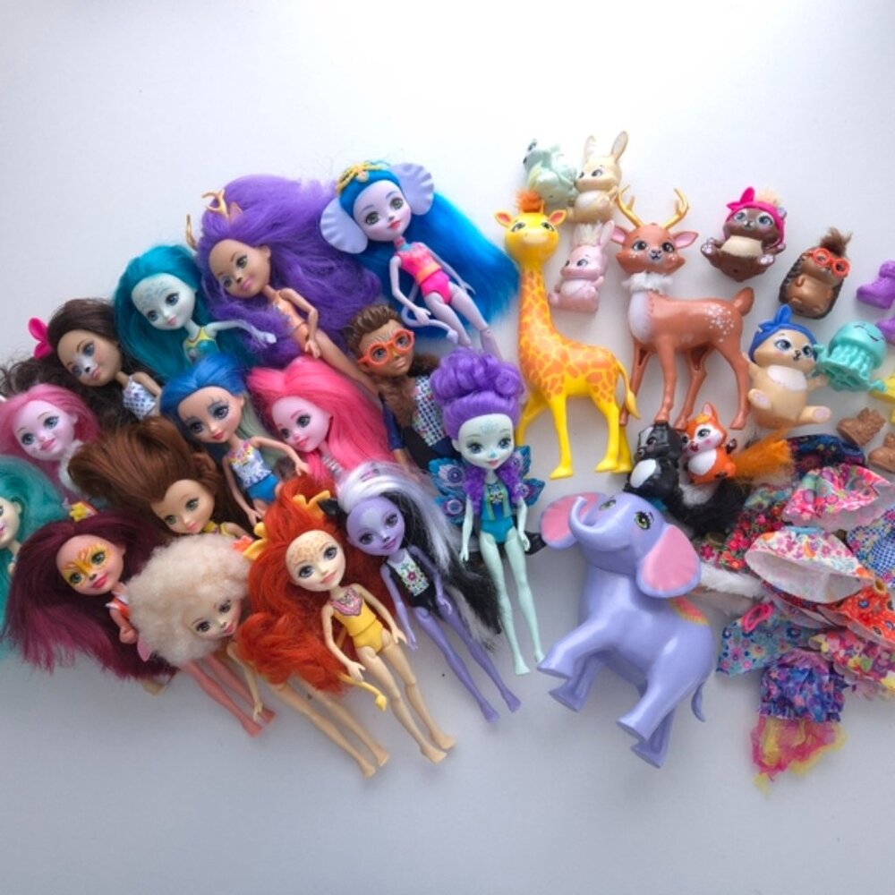 Enchantimals Lot Of Dolls Pets And Accessories